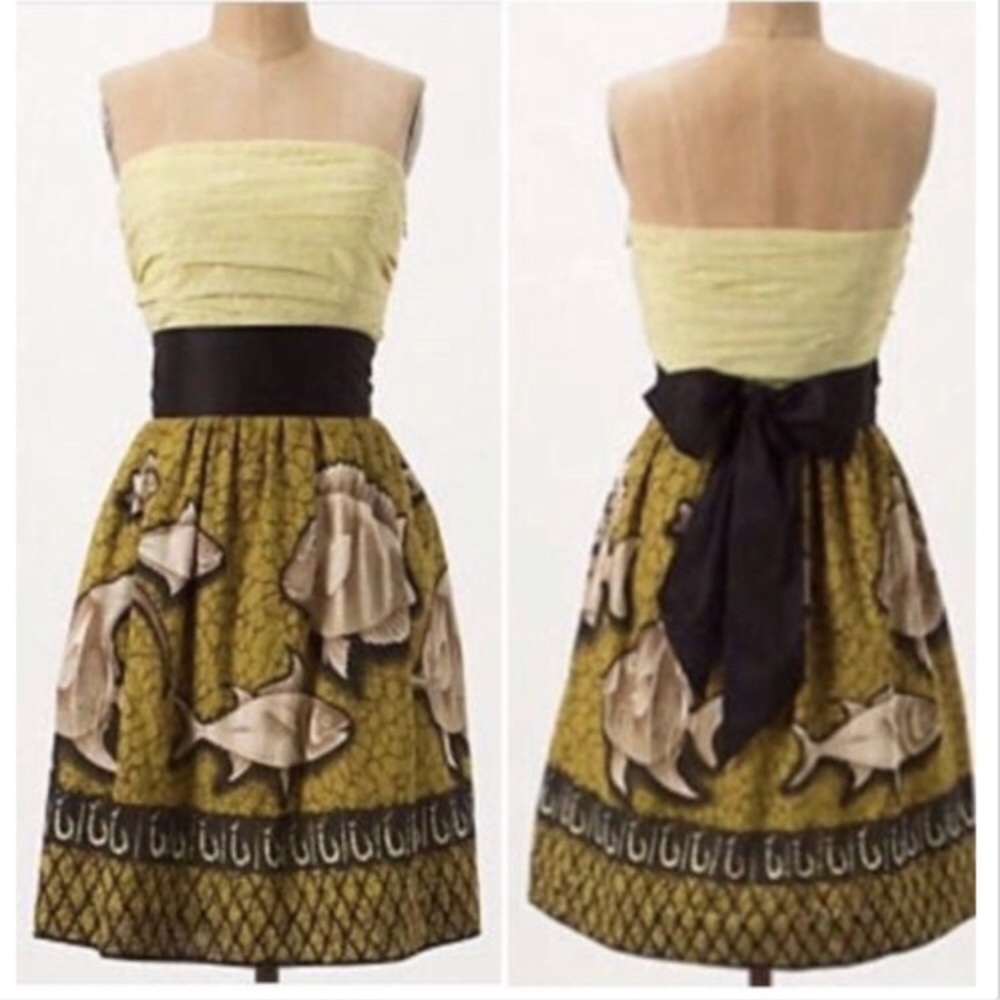 Vanessa Virginia by Anthropologie Fish dress